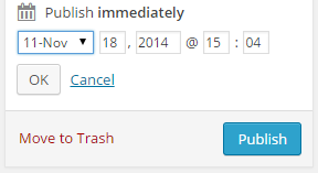 scheduling a post