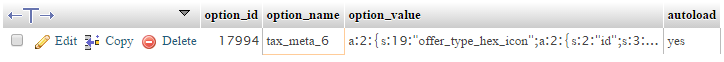 get_option() is not working even db contains the corresponding option_name and option_value