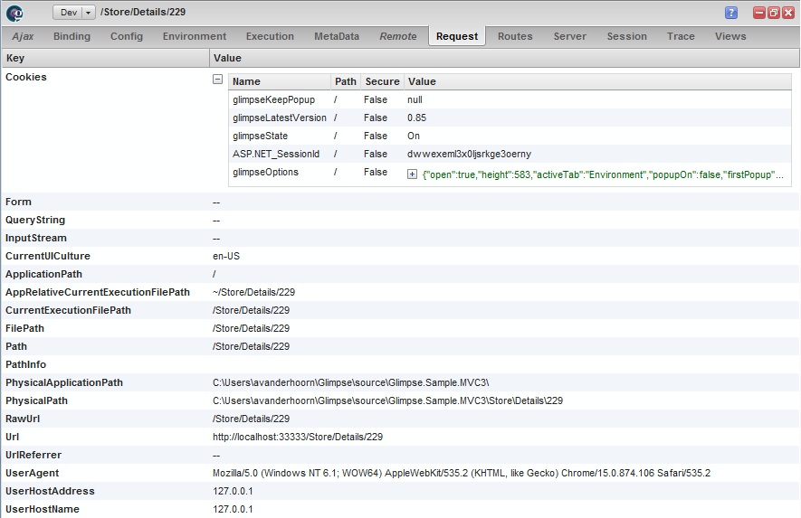 How to print similar information as phpinfo() but for ASP.NET?