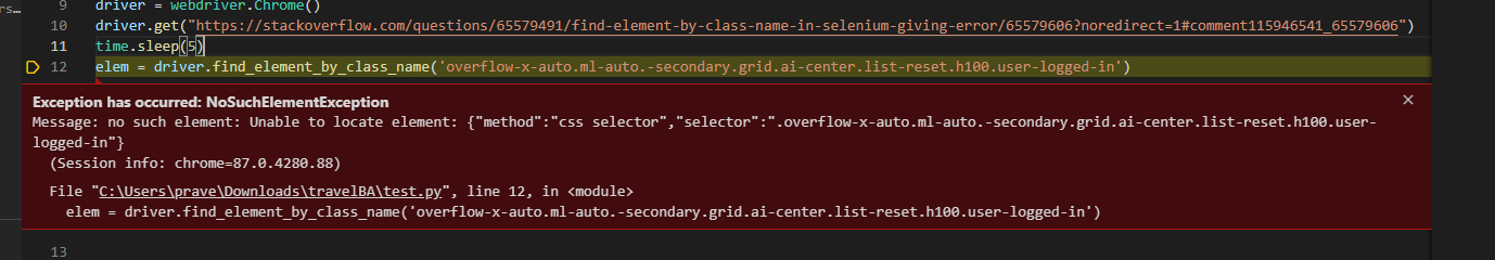 4by6p Selenium Compound class names not permitted