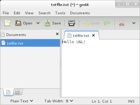 ss of gedit