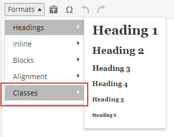 Style Select Drop Down Menu