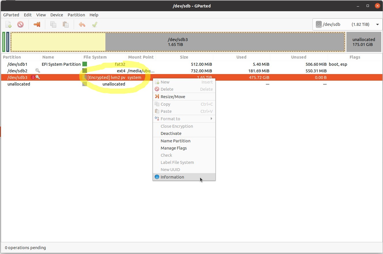 8ciuh Extend a LUKS encrypted partition to fill disk