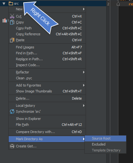 Unresolved reference issue in PyCharm
