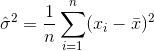 biased estimator