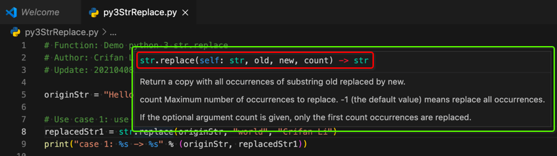 adyn3 How to use string.replace() in python 3.x