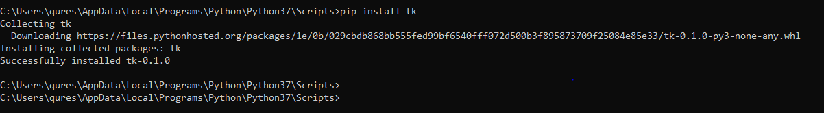 afjpl Screenshot of installing