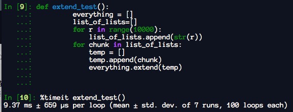 b7fc2 Concatenating two lists - difference between '+=' and extend()