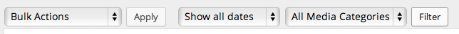 filtering media categories