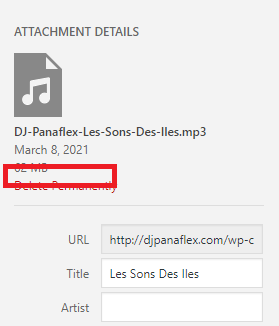 dqjlk Audio file's length (duration) is missing from Attachment Details in Media Library