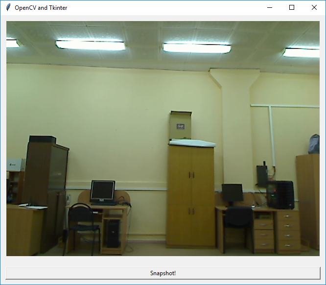 dutd6 OpenCV and TkInter screenshot