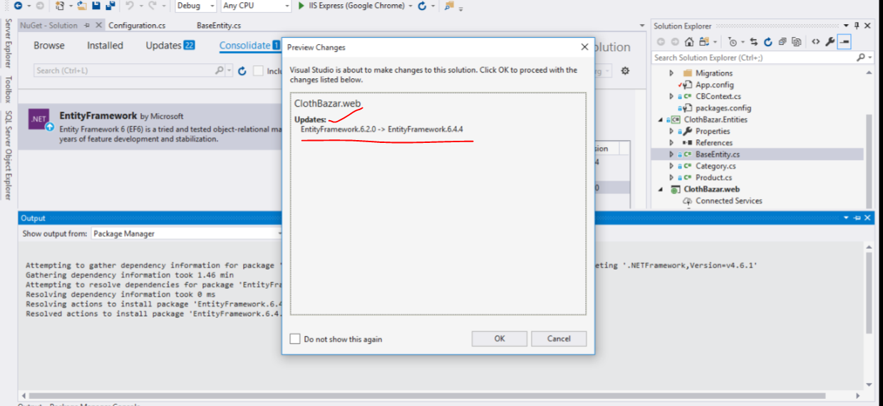 ehpfa Enabling Code First Entity Framework VS Web Express 2012