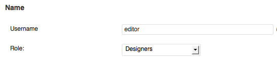 user role