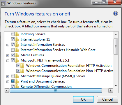 Enabling non-http protocols for WCF services