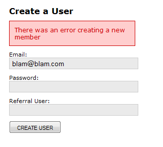 Create a user