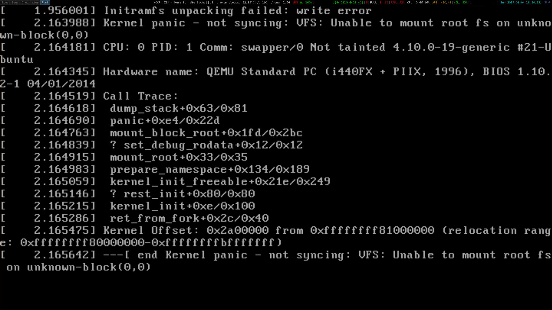 hxgnz Kernel panic