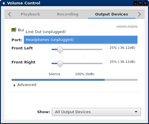 j5bfn Choices for output port