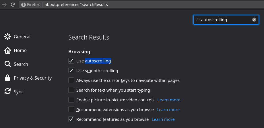 l48uq How to scroll the screen using the middle click?