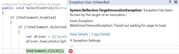 mf332 WebDriver click() vs JavaScript click()