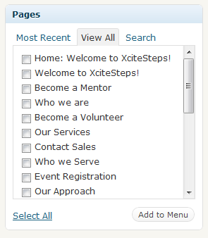CURRENT DEFAULT WP ORGANIZATION