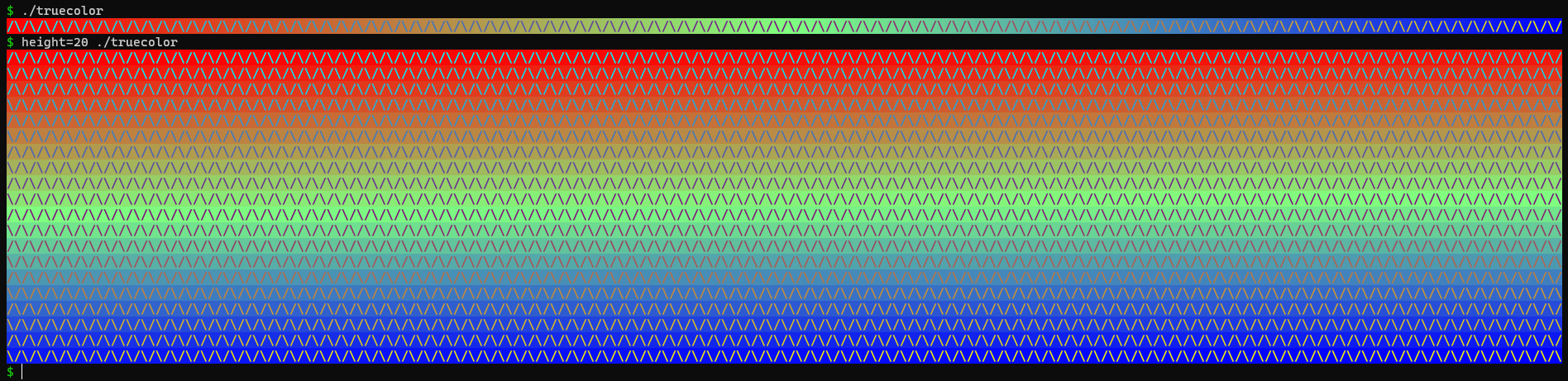 nf32z Print true color (24-bit) test pattern