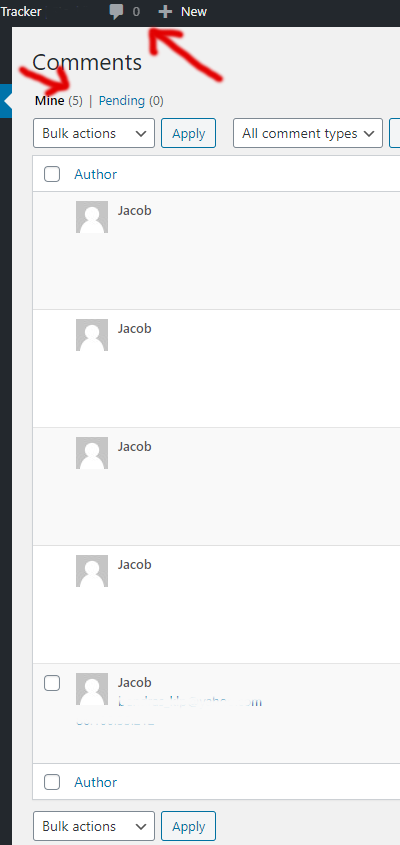 ocp0n How to display my comment count in the wordpress admin bar?