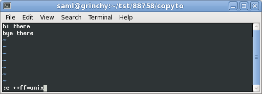 Remove ^M character from log files