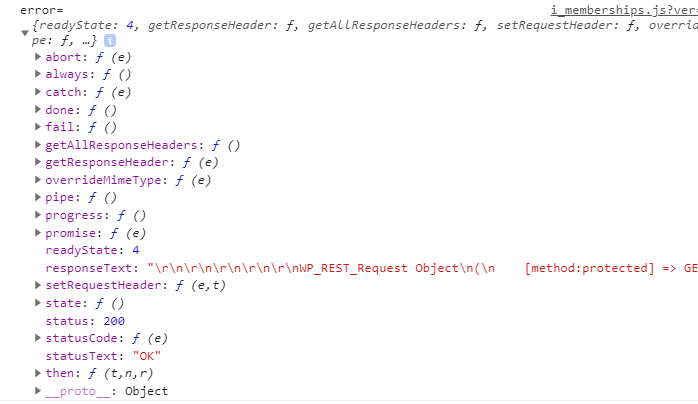 pmnys GET request return value as error instead of success