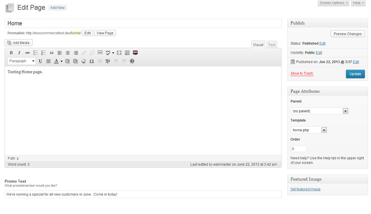 q7vvq-1 Best way to present options for home page in admin?