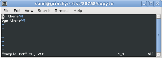 Remove ^M character from log files