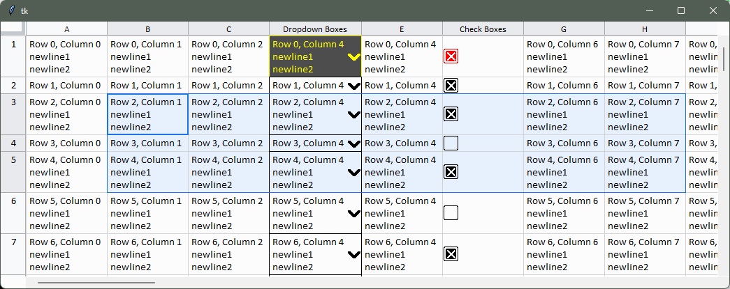 ra1is Does tkinter have a table widget?