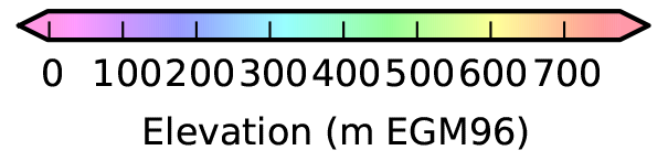 horizontal colorbar with bad labels
