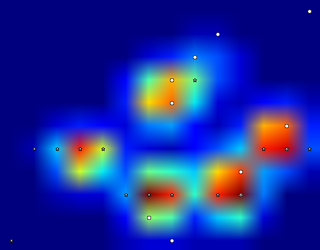 Peak detection in a 2D array
