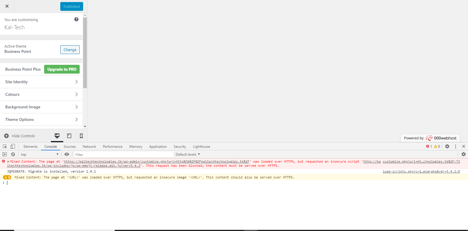 v3xvd-1 customizer not working when ever i activate ssl