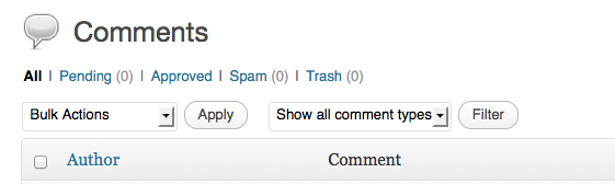 comments page