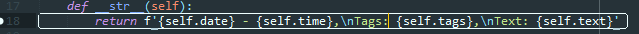 Multiline f-string in Python