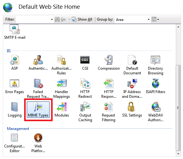 zl3ln Default Site Under IIS Manager