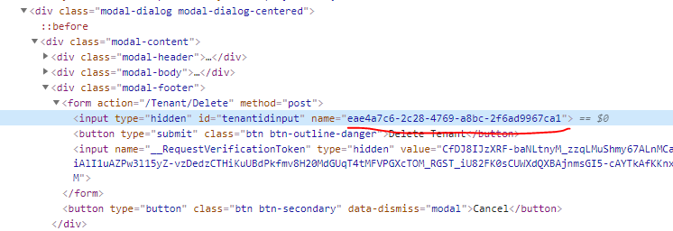 1wveu Why isn't my form passing the id to the controller?