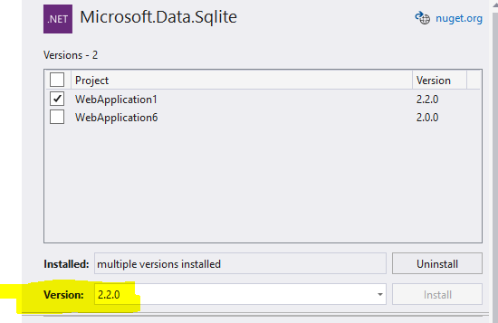 5dxq5 Microsoft.Data.SQLite: Library e_sqlite3 not found