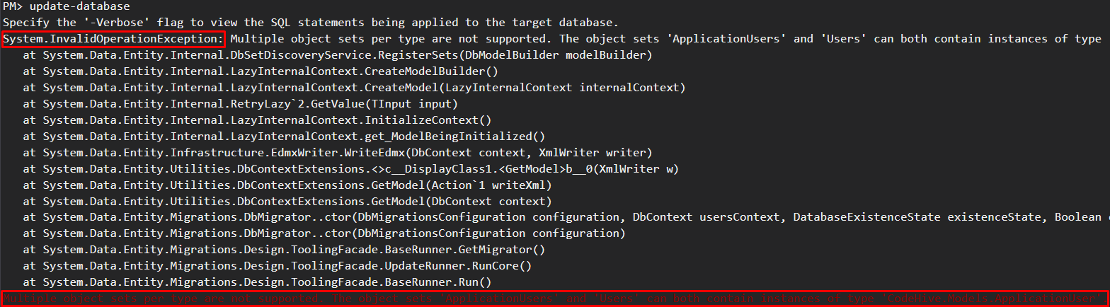 7jhqu Exception when using code-first migrations