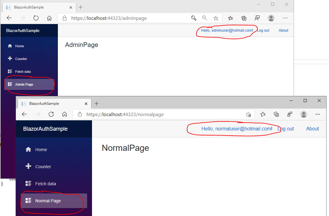 hccls ASP.Net Core 5.0 Authentication and Authorization