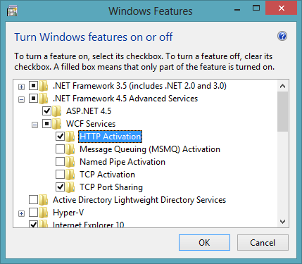 Enable HTTP Activation
