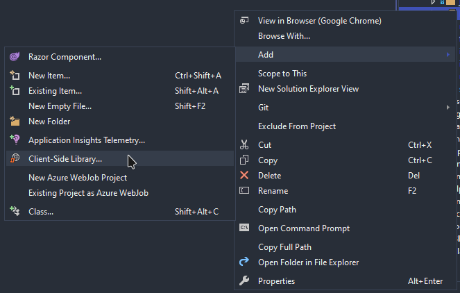 Reference nuget packages in html files