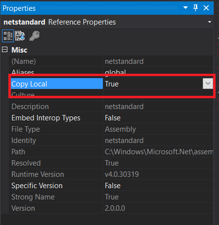 You must add a reference to assembly 'netstandard, Version=2.0.0.0