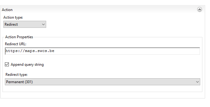 kvfop Problem to rewrite an old URL to a new one in IIS manager and web.config file