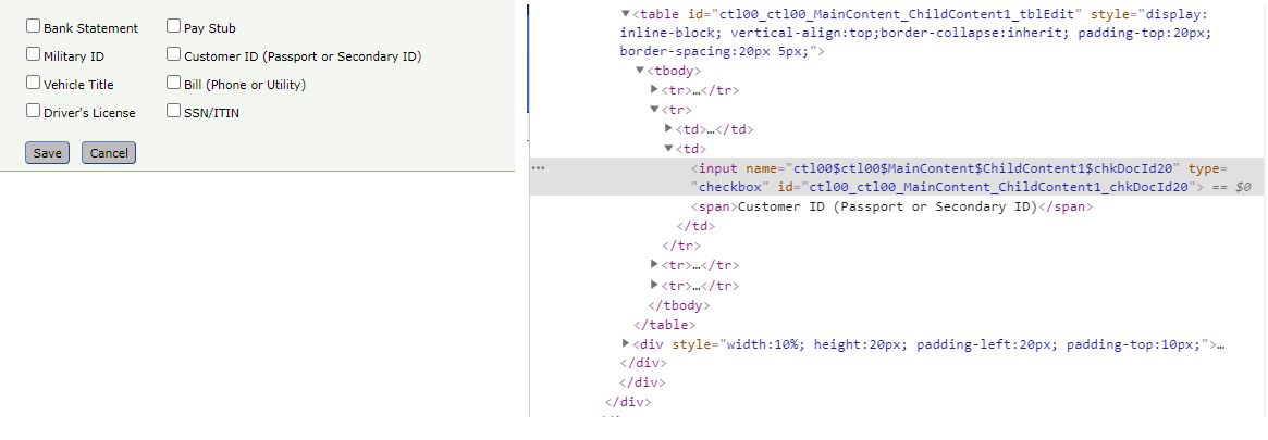 n03bl get values of dynamic checkboxes