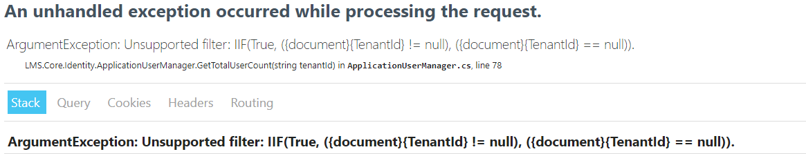 uzalm C# Build Expression tree based on Conditional operator to use with MongoDB filter