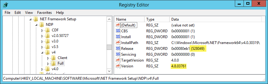 vt7bt ASP.NET 4.8 Feature unavailable in IIS 8.5 (Windows Server 2012 R2)