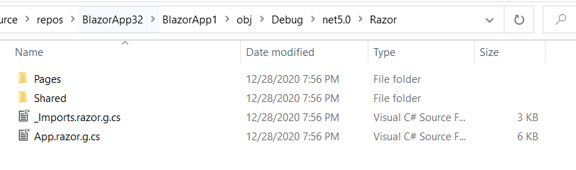 wbtc0 Is there a way to see the RenderTreeBuilder version of the razor file in blazor?