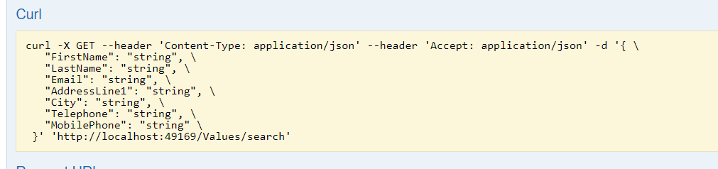 z5ucy Swagger UI doesn't render body parameter field for my complex type parameter in GET action of my Controller